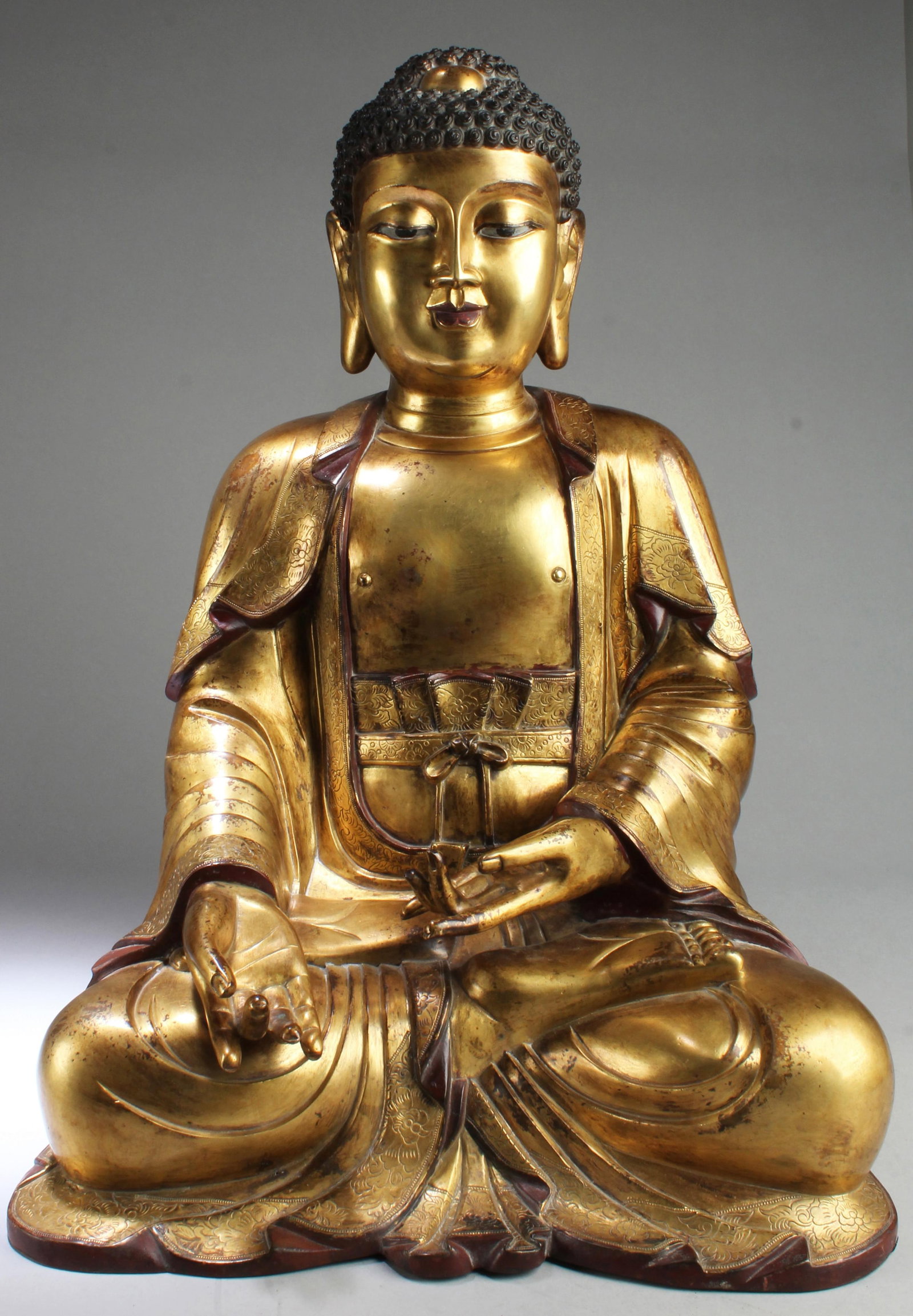 Chinese Gilt Bronze Buddha Statue (1 of 6)