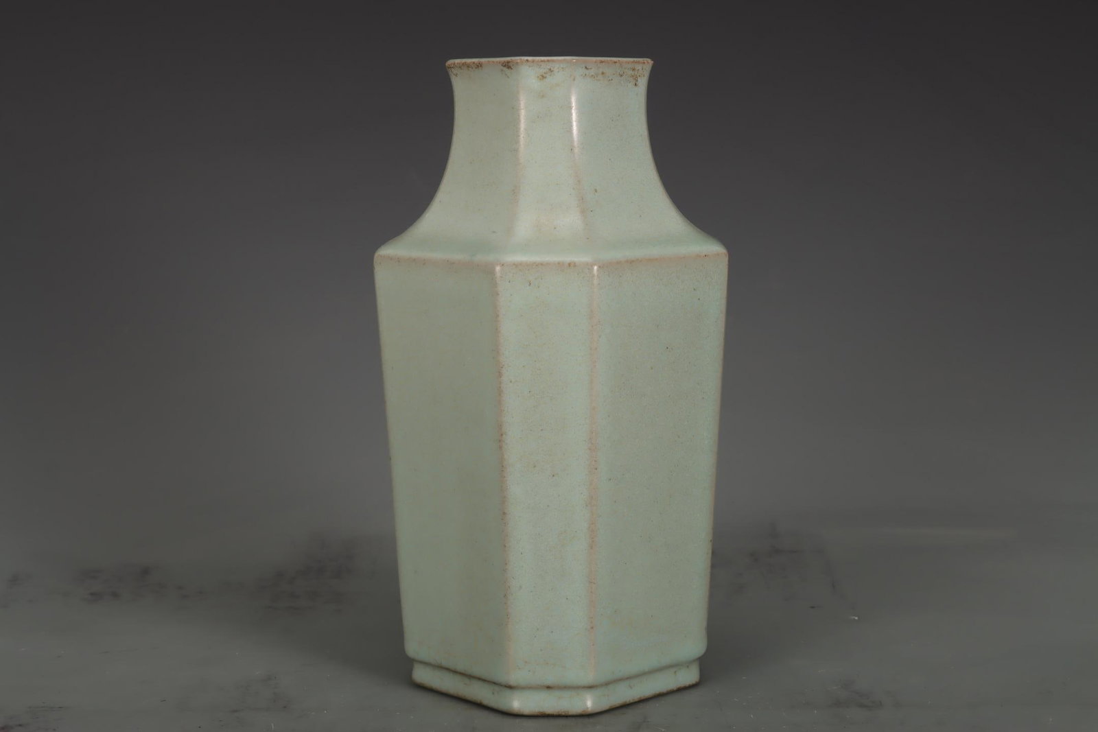 A Ru Ware Celadon Square Vase - 5