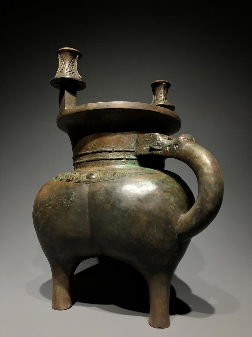 A Gilt Bronze Naga Couple Ornament: Dimensions: 16.14in x 16.14in x 12.20in; Weight: 50.71lbs.