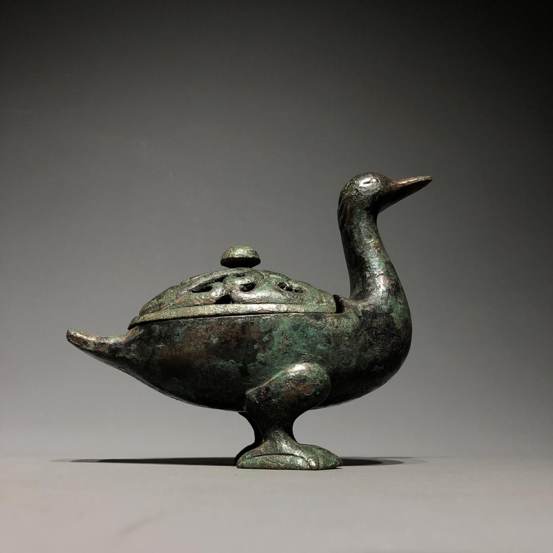 A Bronze Duck Incense Burner (1 of 12)