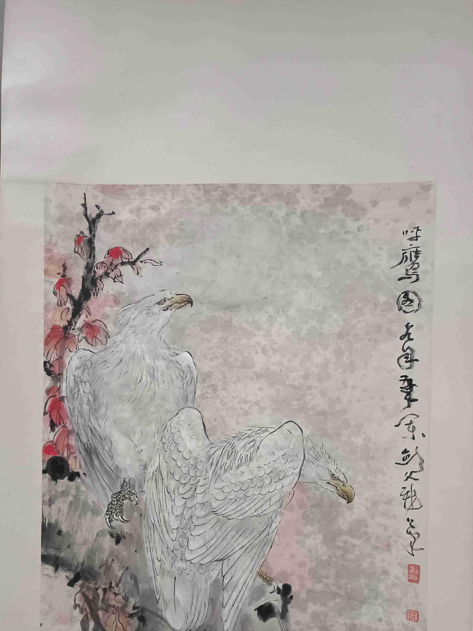 A Hanging Scroll Depicting an Eagle - 2
