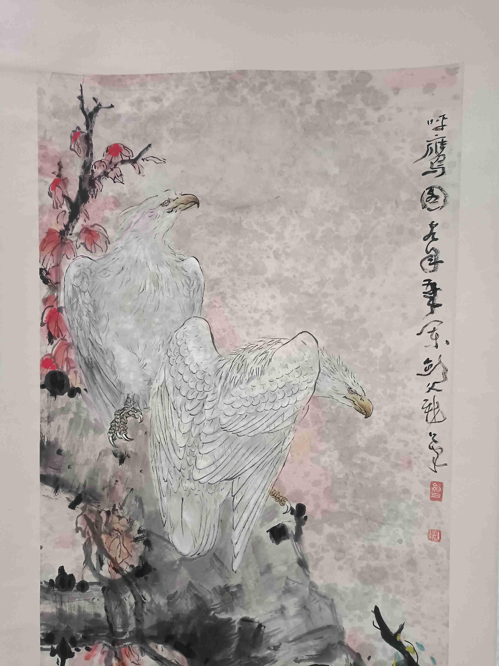 A Hanging Scroll Depicting an Eagle - 3