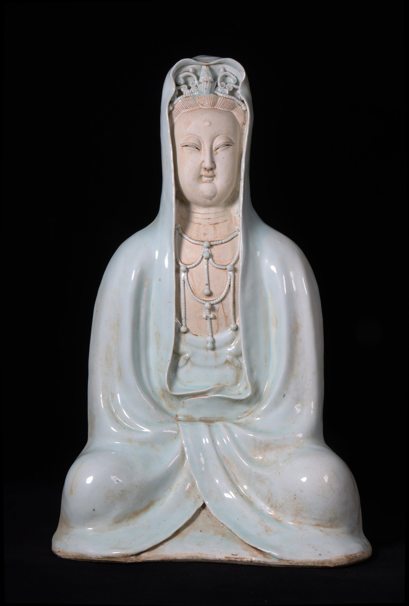 A Yingqing Guanyin: A Yingqing Guanyin. Dimensions: 20.5" x 12.75".