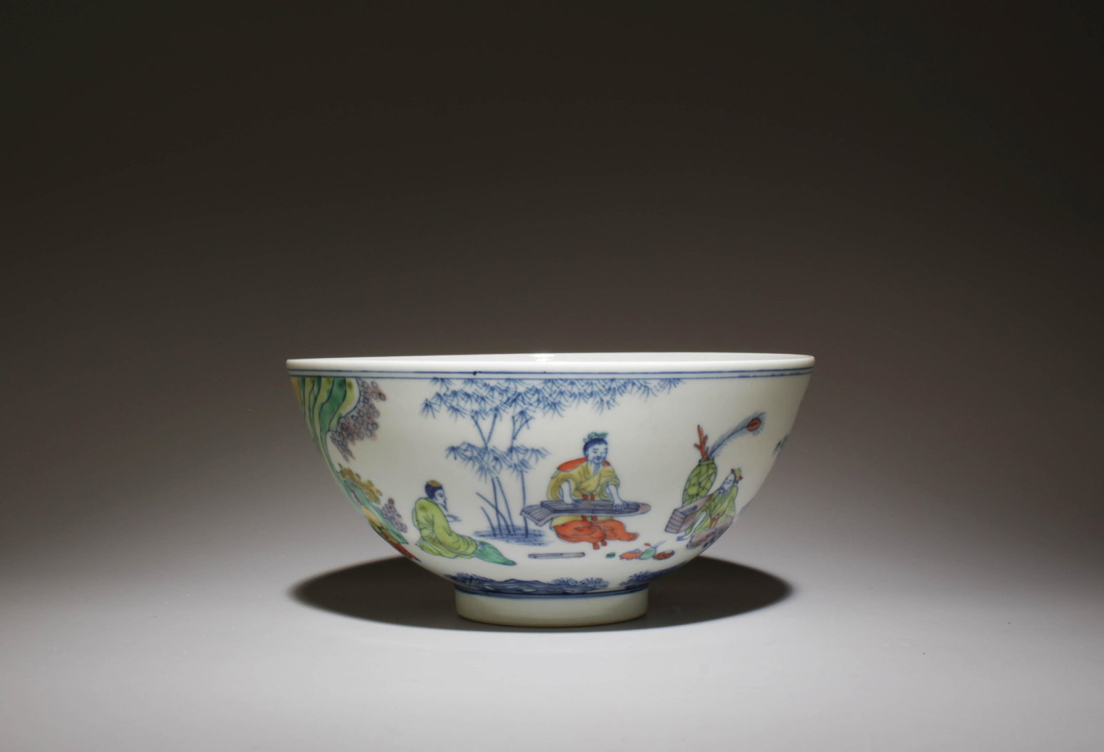 A Doucai Bowl: A Doucai Bowl. Dimensions: 5.75" x 2.8".
