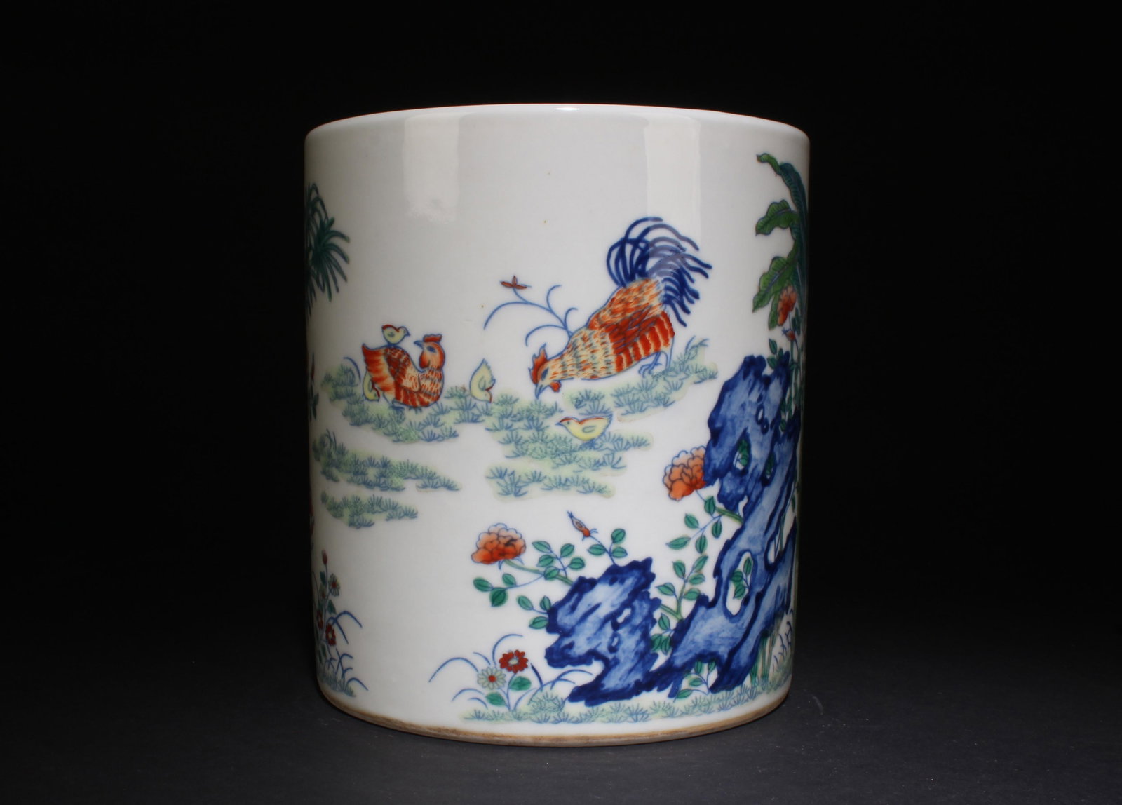 A Doucai Brush Pot - 2