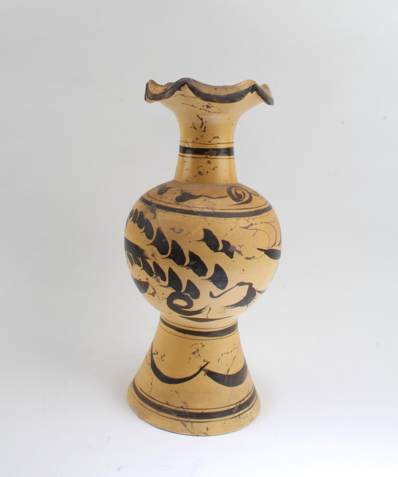 Chinese YaoZhou Vase: Chinese YaoZhou Vase. Height: 10.25"