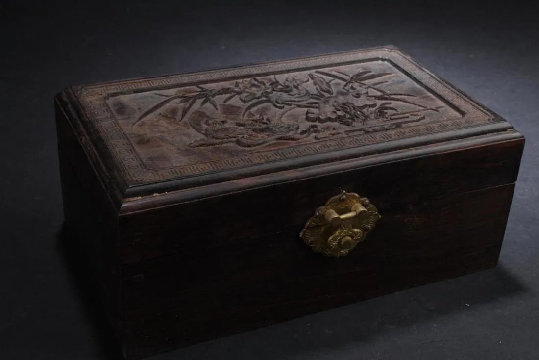 Chinese Hardwood Box (1 of 4)