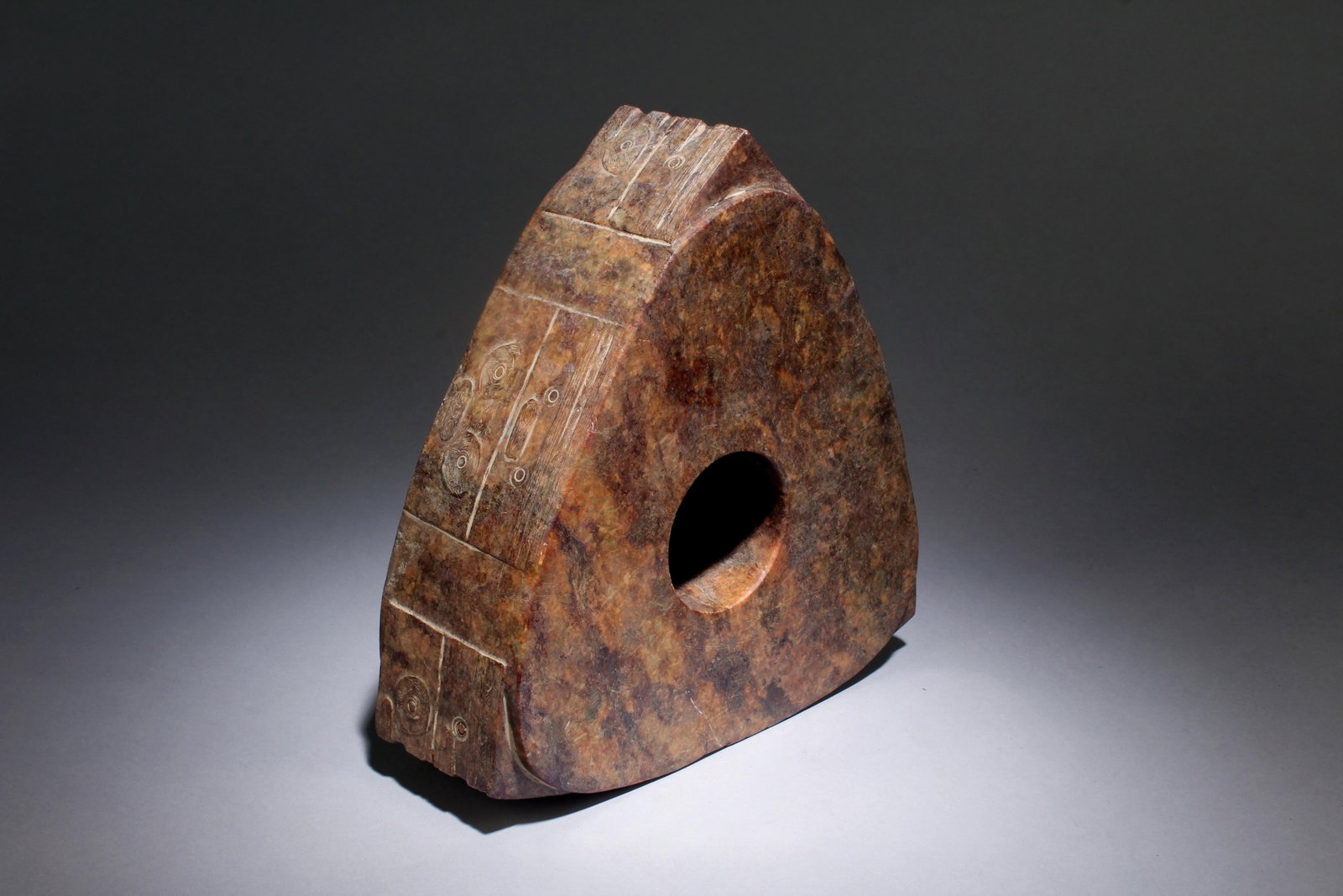 A Jade Cong: A Jade Cong . Dimensions: 3" x 8.75".