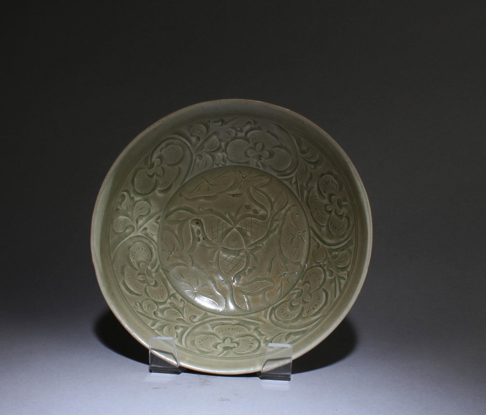 A Yaozhou Bowl: A Yaozhou Bowl. Dimension: 7.2" x 2"