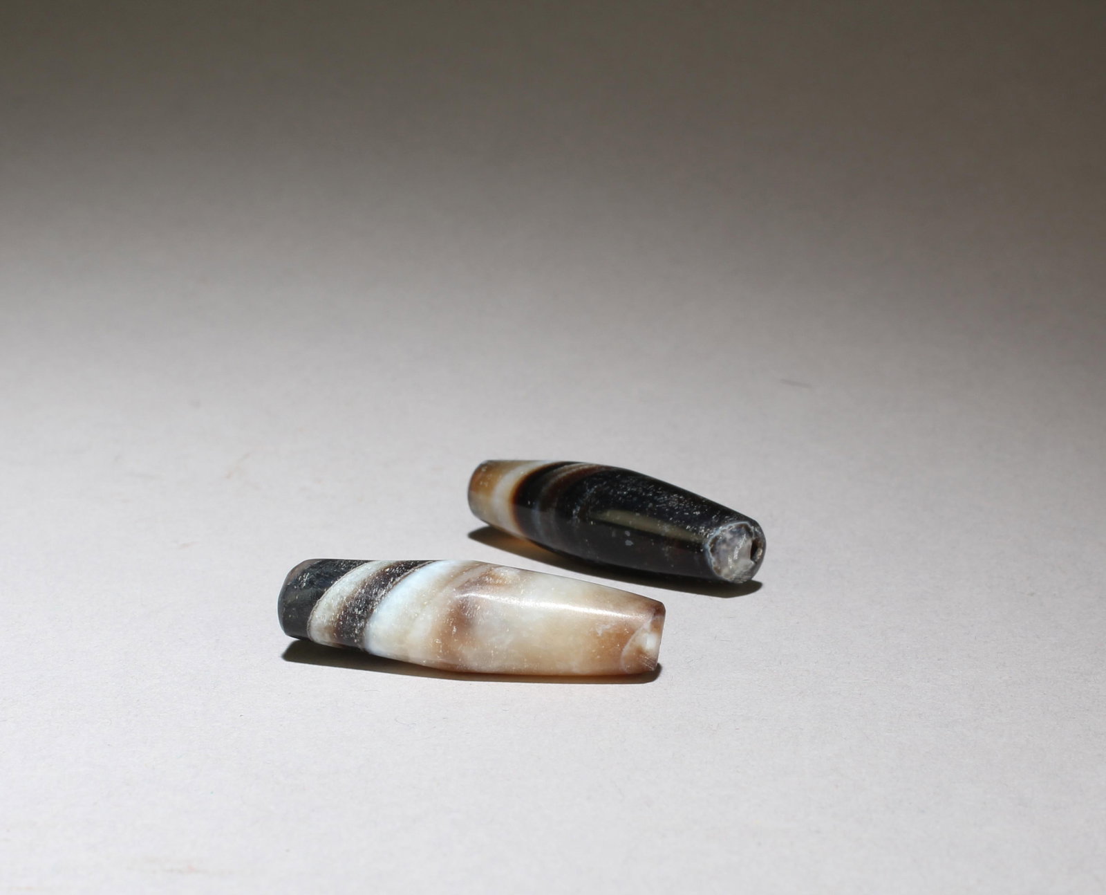 Two Tibet 'First-Line' Dzi Beads (1 of 3)