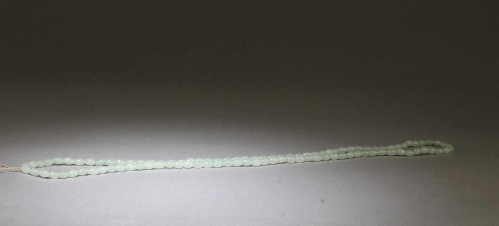 A Jade Necklace: A Jade Necklace. Length: 16"