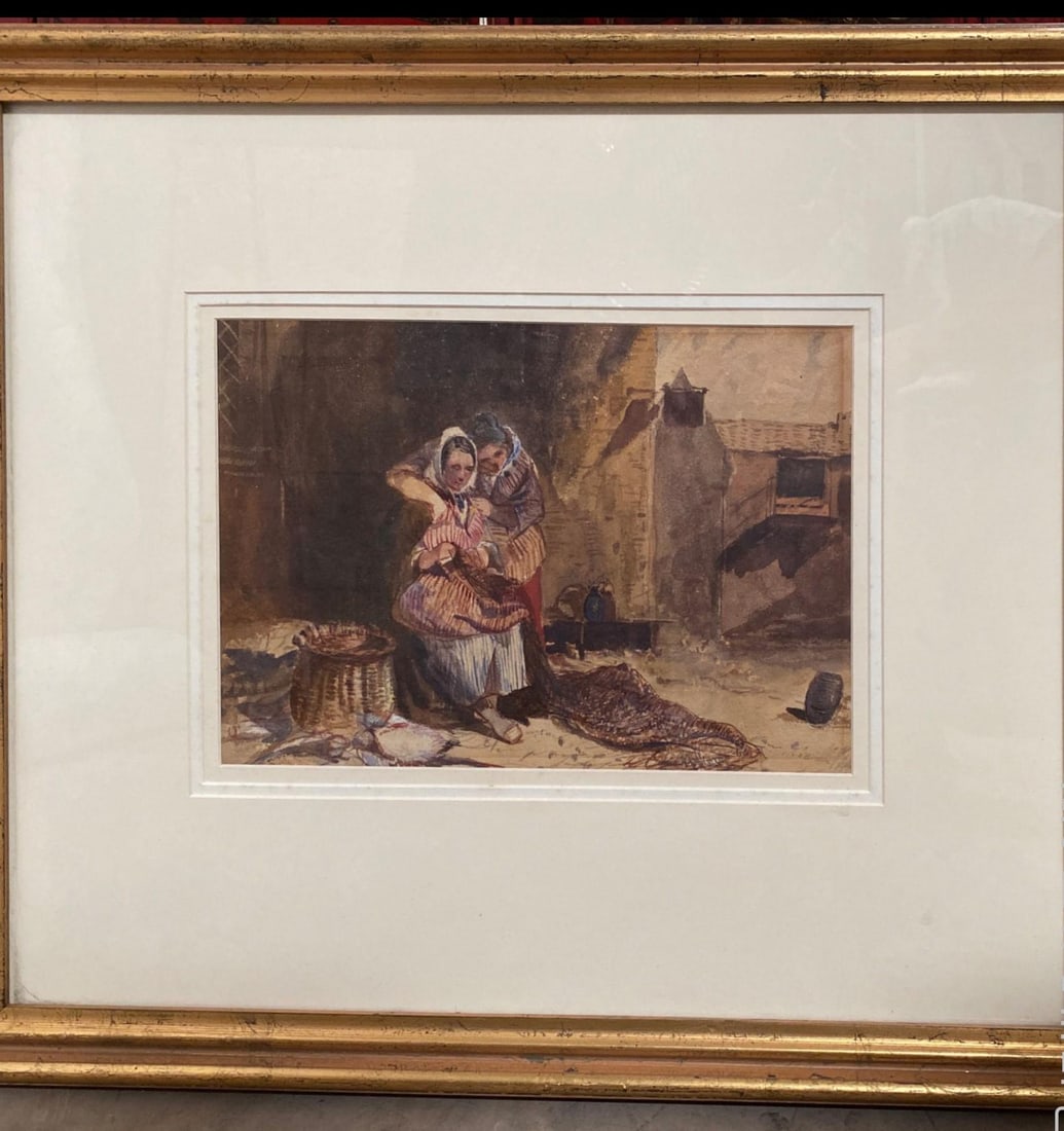 A Framed Painting: A Framed Painting. Length: 23.25" Height: 19.75" (Frame)
