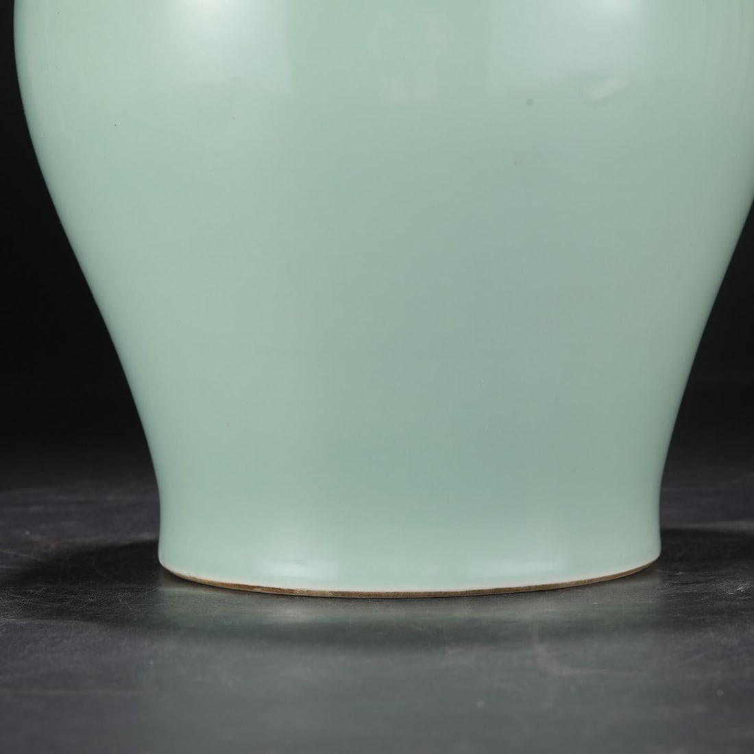 A Celadon Glazed Beast-Handled Jar - 4