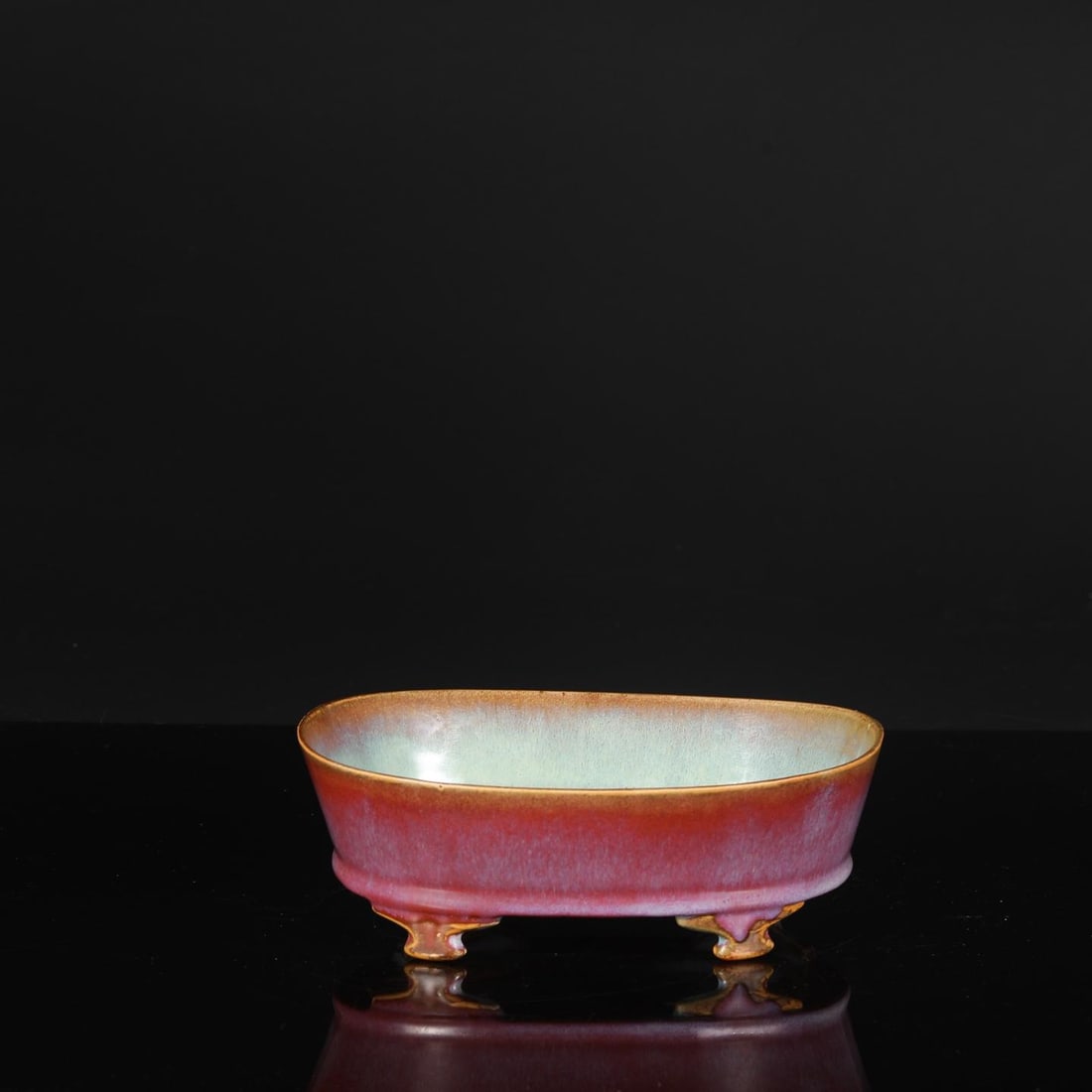 A Jun Ware Purple-Splashed Basin - 2