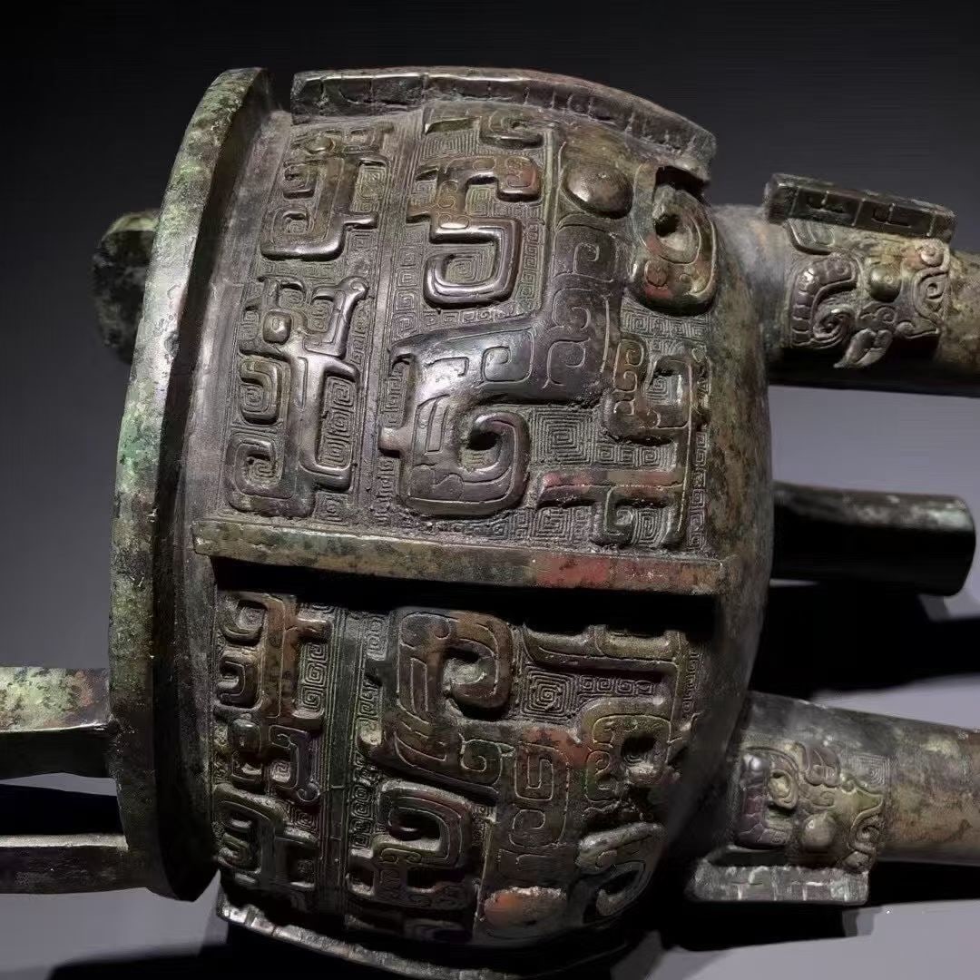 A Bronze Ding with Taotie Pattern - 6