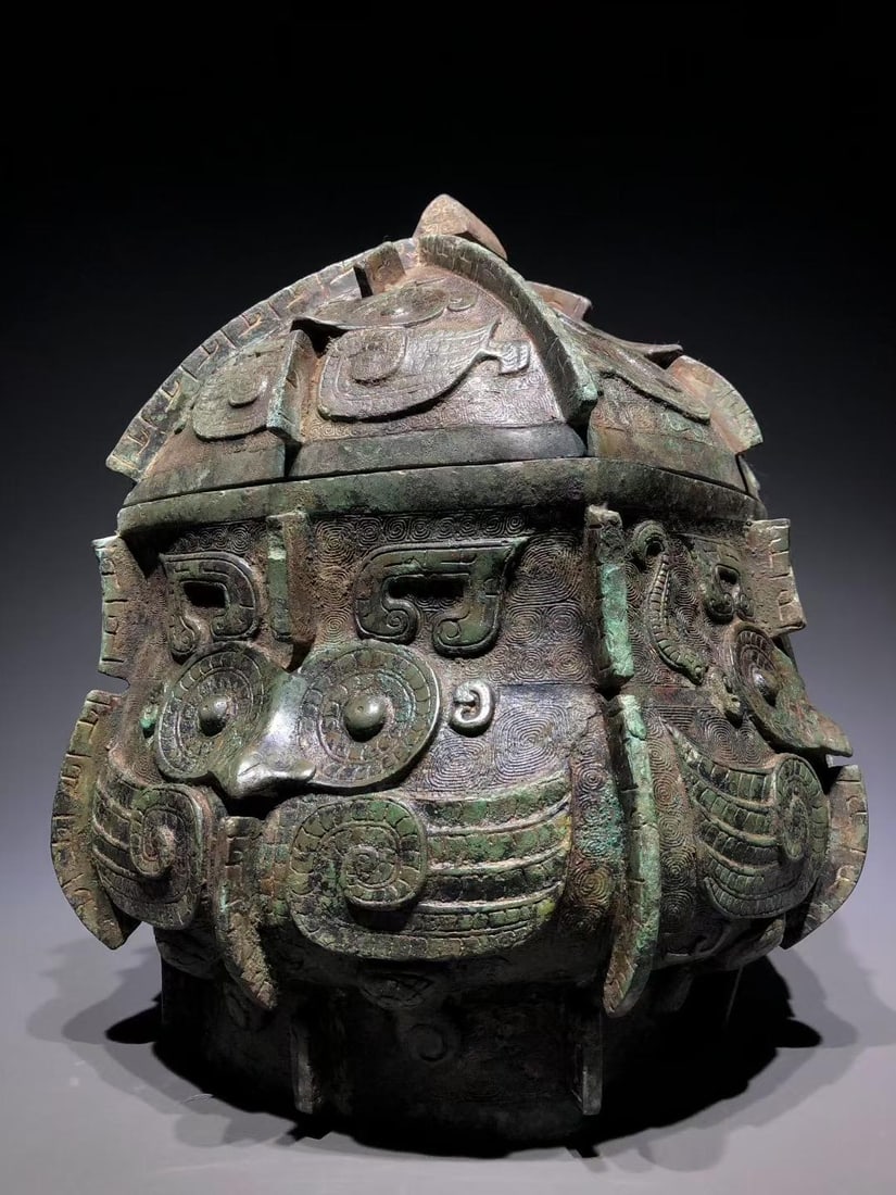 A Bronze Yi with Partridge Pattern - 4