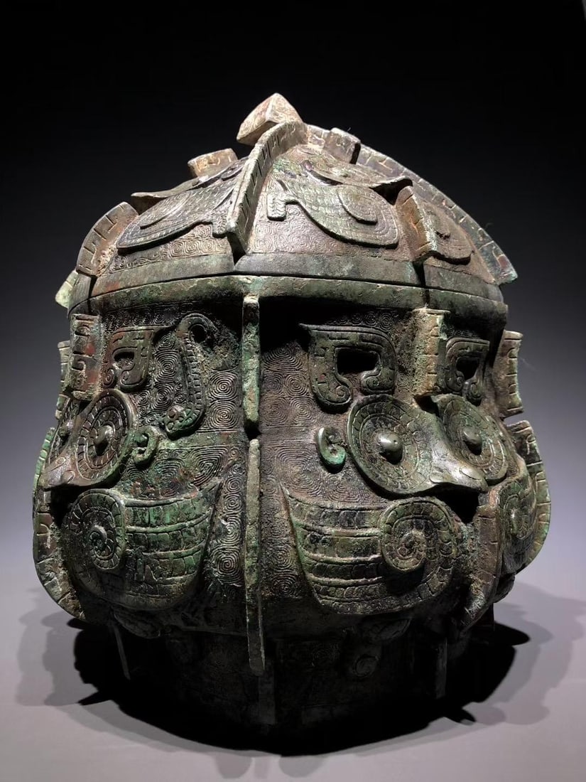A Bronze Yi with Partridge Pattern - 6