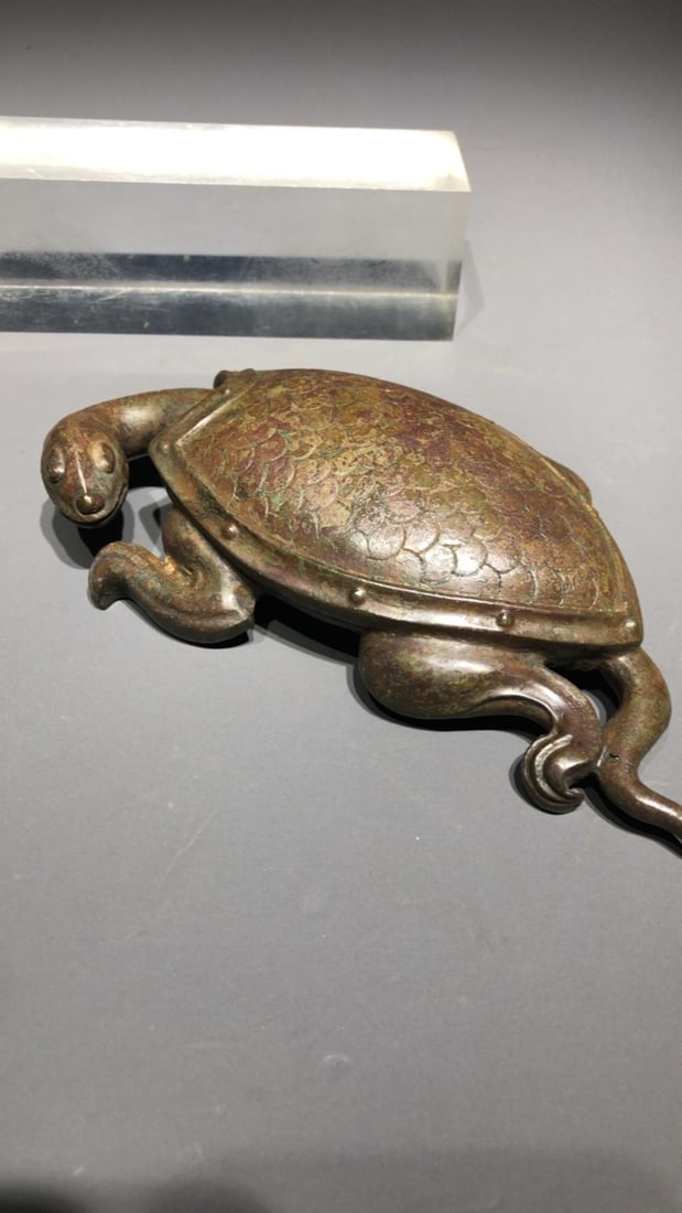 A Bronze Paperweight Turtle - 9