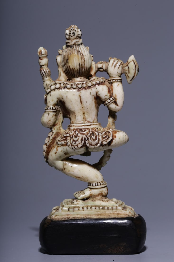 A Bone Carved Dakini Statue - 10