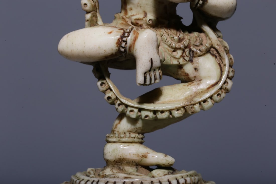A Bone Carved Dakini Statue - 3