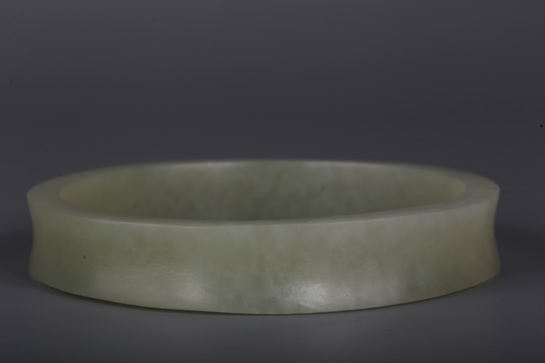 A Hetian White Jade Ring - 4