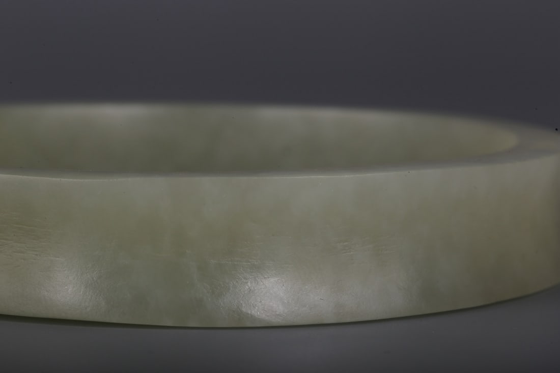 A Hetian White Jade Ring - 5
