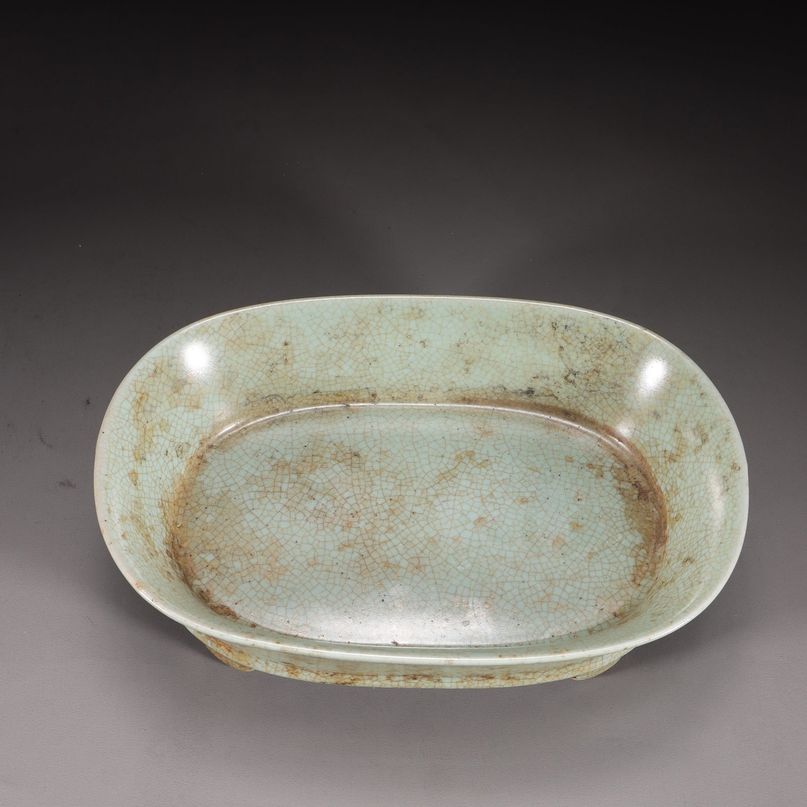 A Ru Ware Celadon Four-Legged Basin - 5