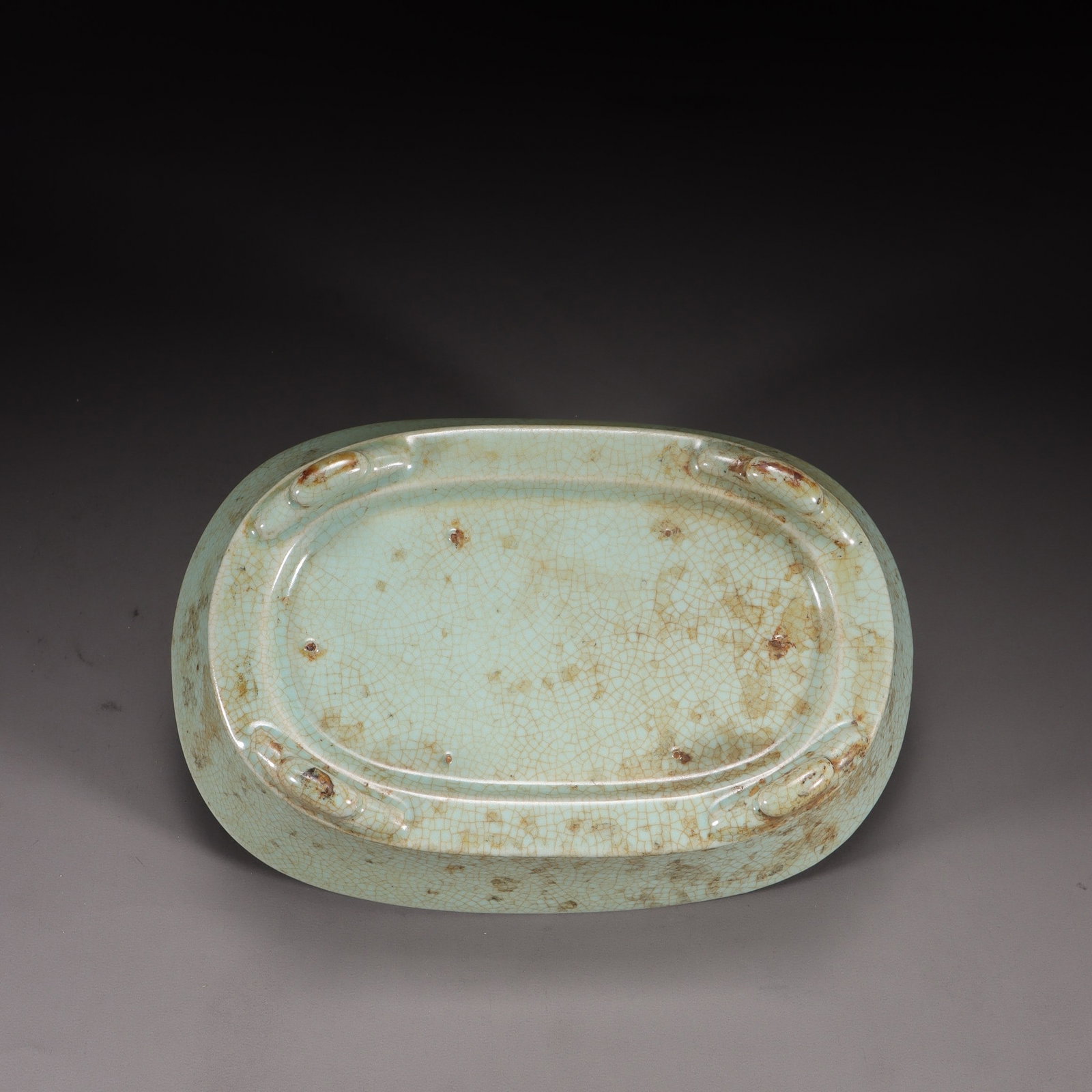 A Ru Ware Celadon Four-Legged Basin - 9