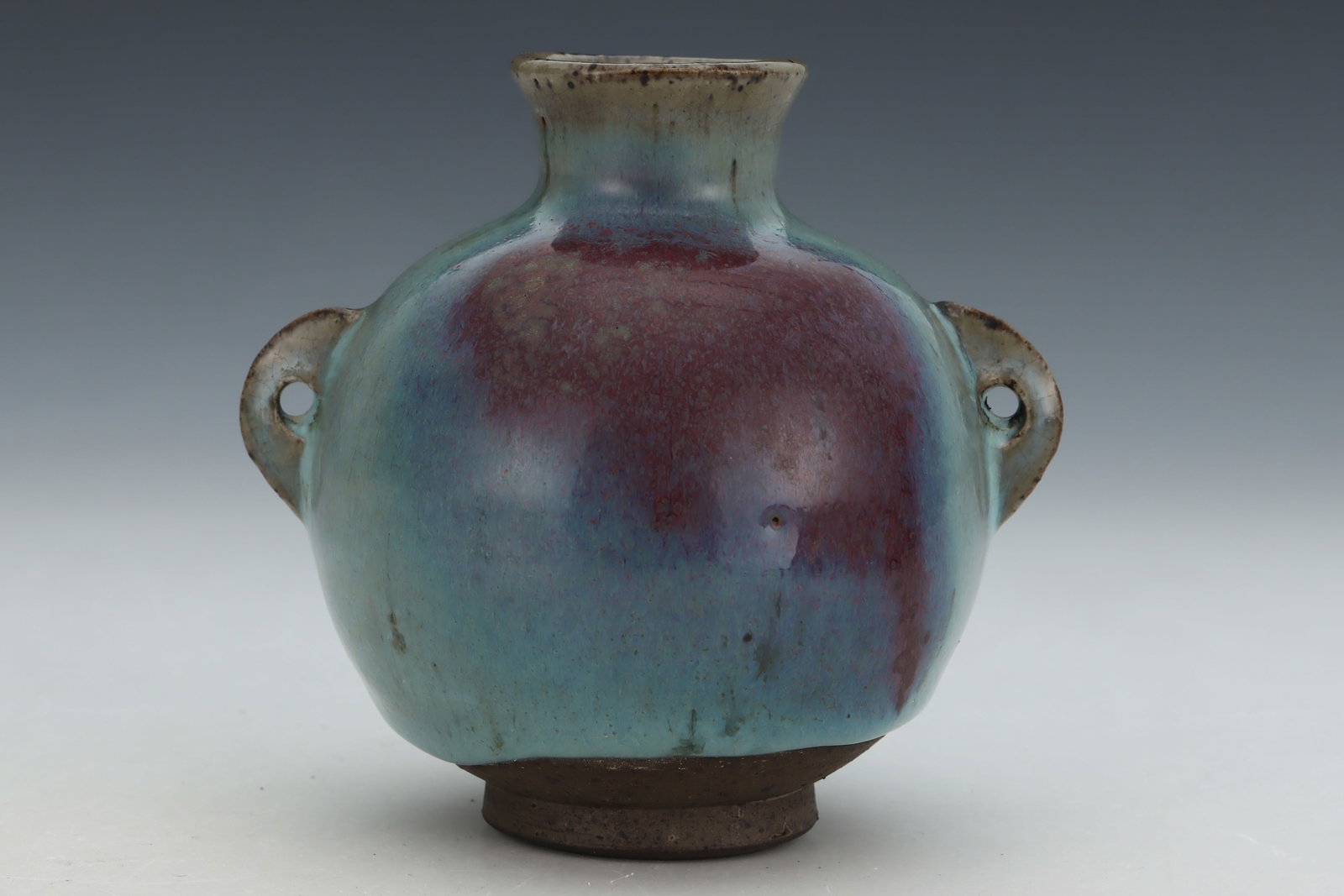 A Jun Ware Purple-Splashed Jar - 2