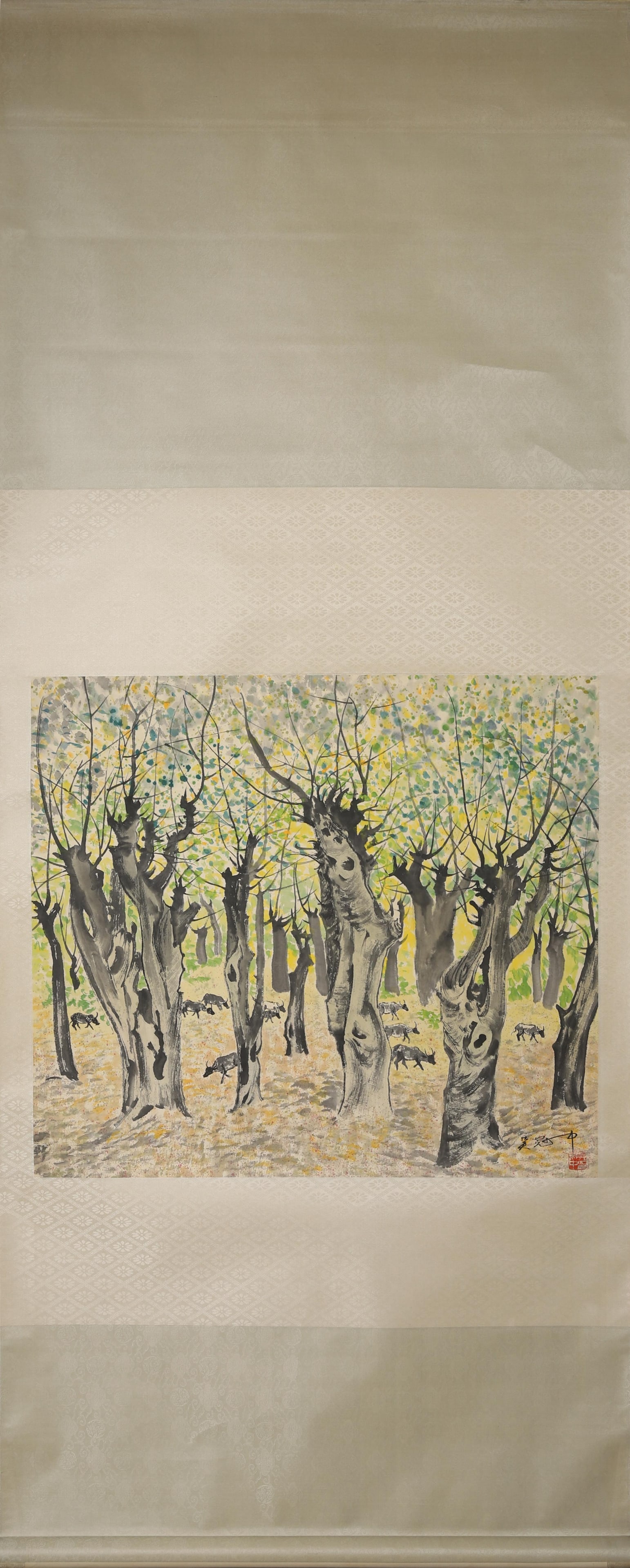 A Hanging Scroll Depicting Forest - 2