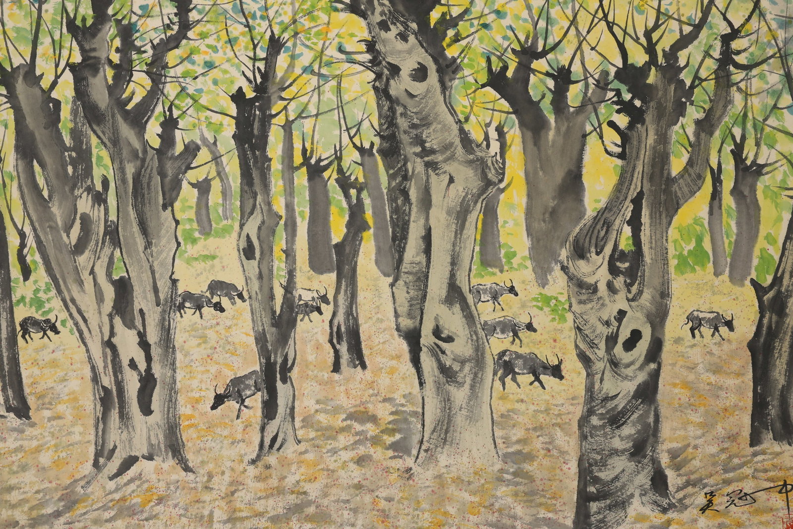 A Hanging Scroll Depicting Forest - 6