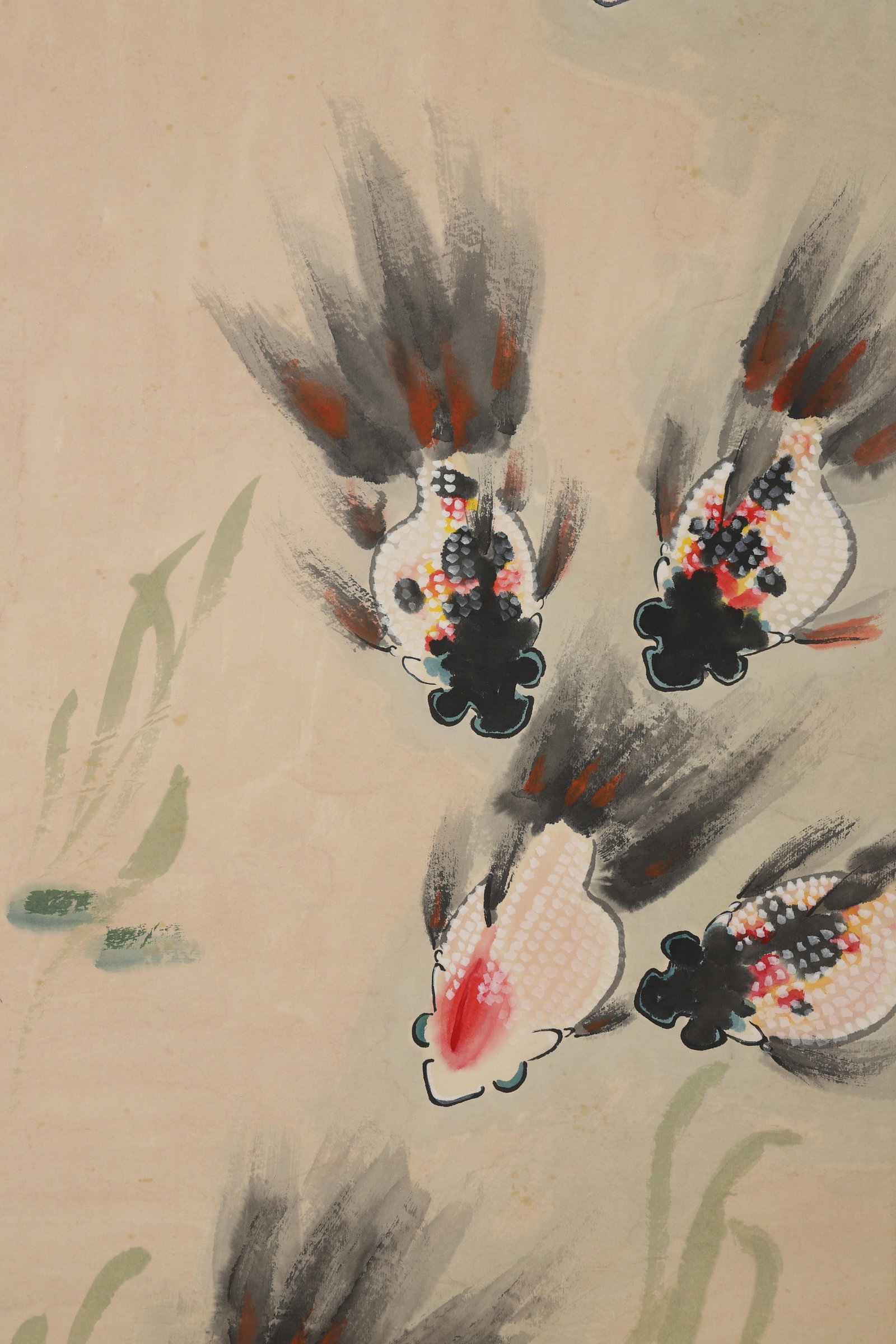 A Hanging Scroll Depicting Fish - 4