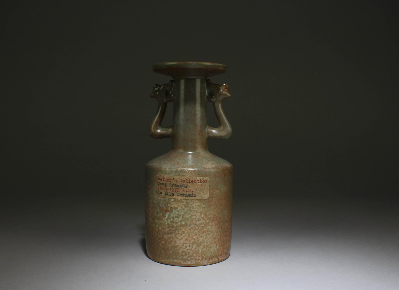 A Ruware Vase: A Ruware Vase. Dimensions: 7.3" x 3.5".
