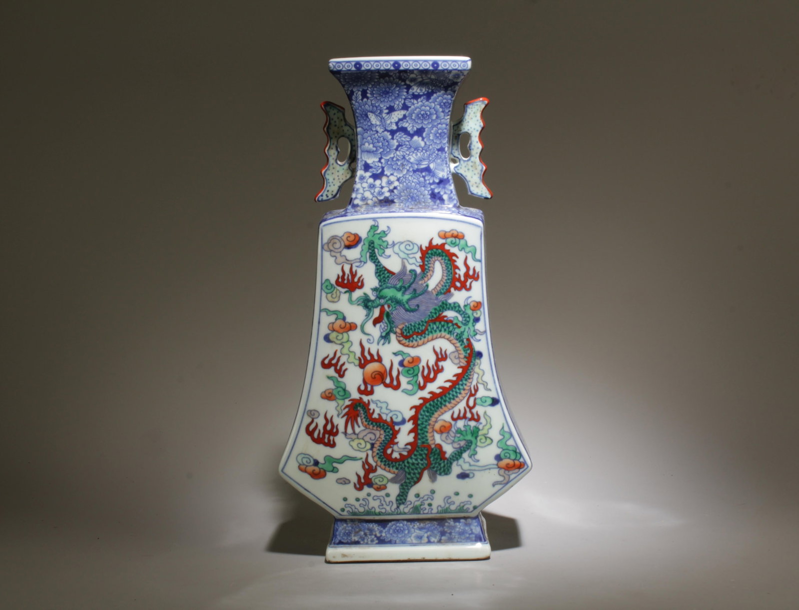 A Multi-Colored Vase with Box - 3