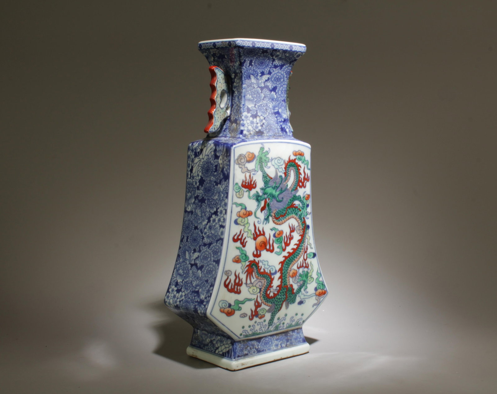 A Multi-Colored Vase with Box - 4