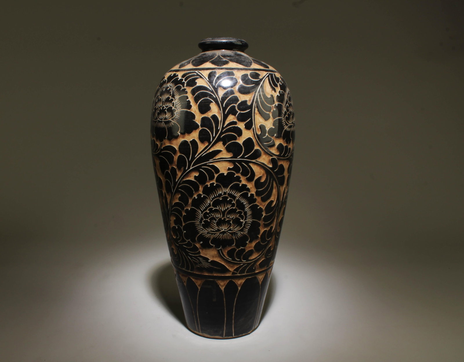 A Cizhou Vase: A Cizhou Vase. Dimension: 6" x 13.5".
