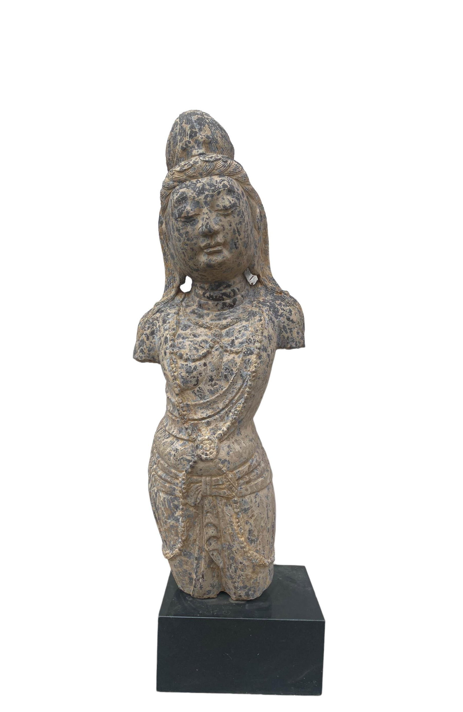 A Chinese Stone Carving Buddha Statue: A Chinese Stone Carving Buddha Statue. Dimensions: 35" x 11" x 7". Approximate Weight: 200 pounds