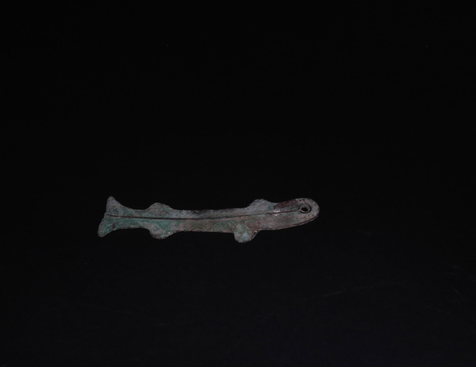 A Fish Shaped Bronze Decorative Coin (1 of 2)