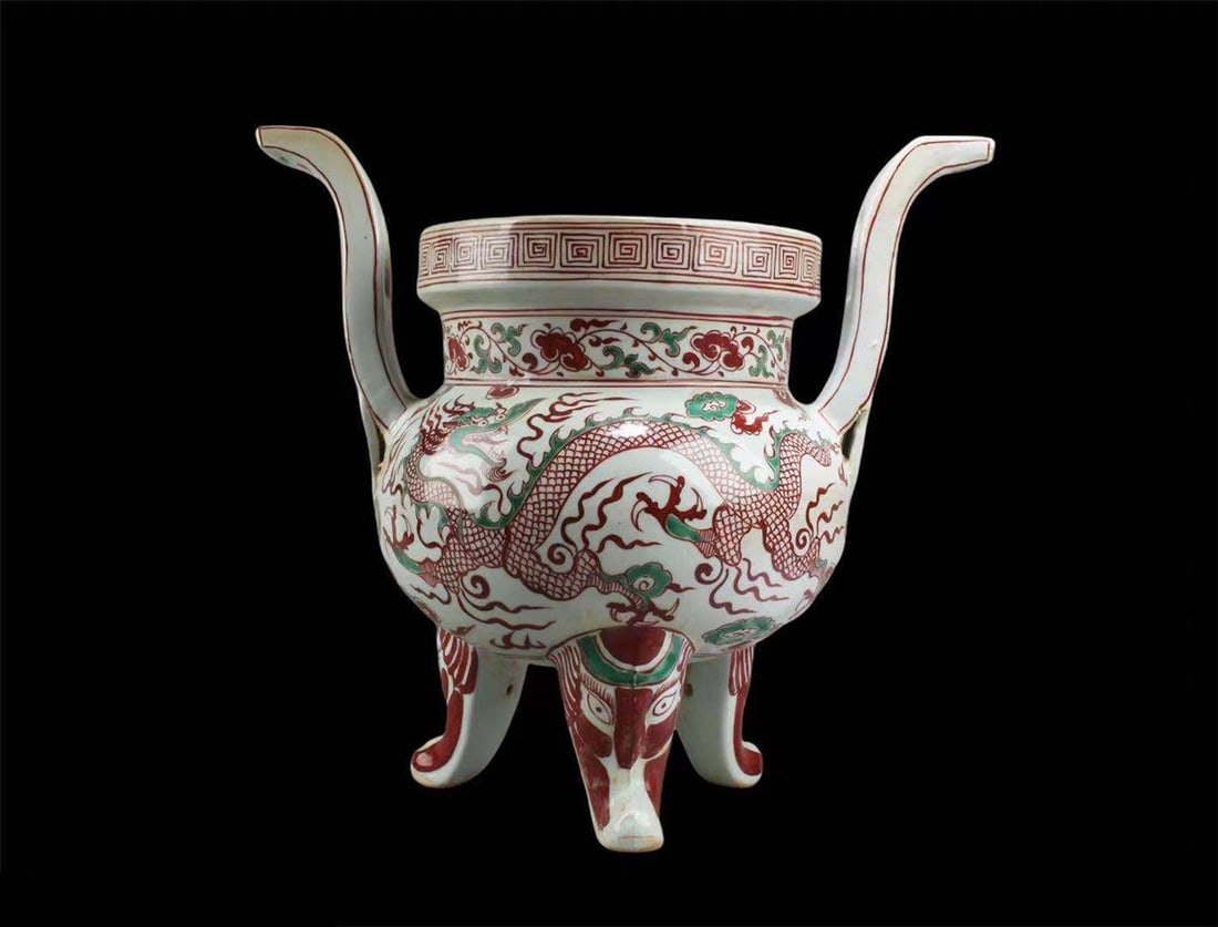 Chinese Porcelain Tripod Censer (1 of 8)