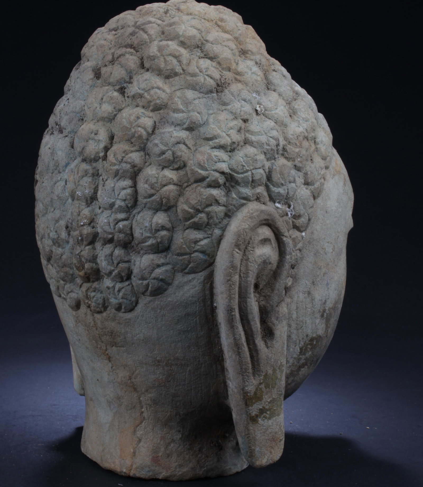 A Stone Buddha Head - 4