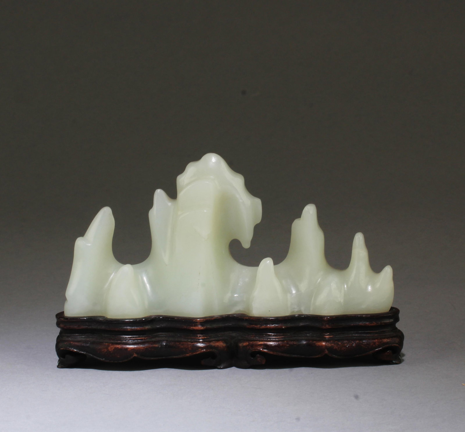 Chinese Carved Jade Ink Brush Holder with Stand (1 of 4)