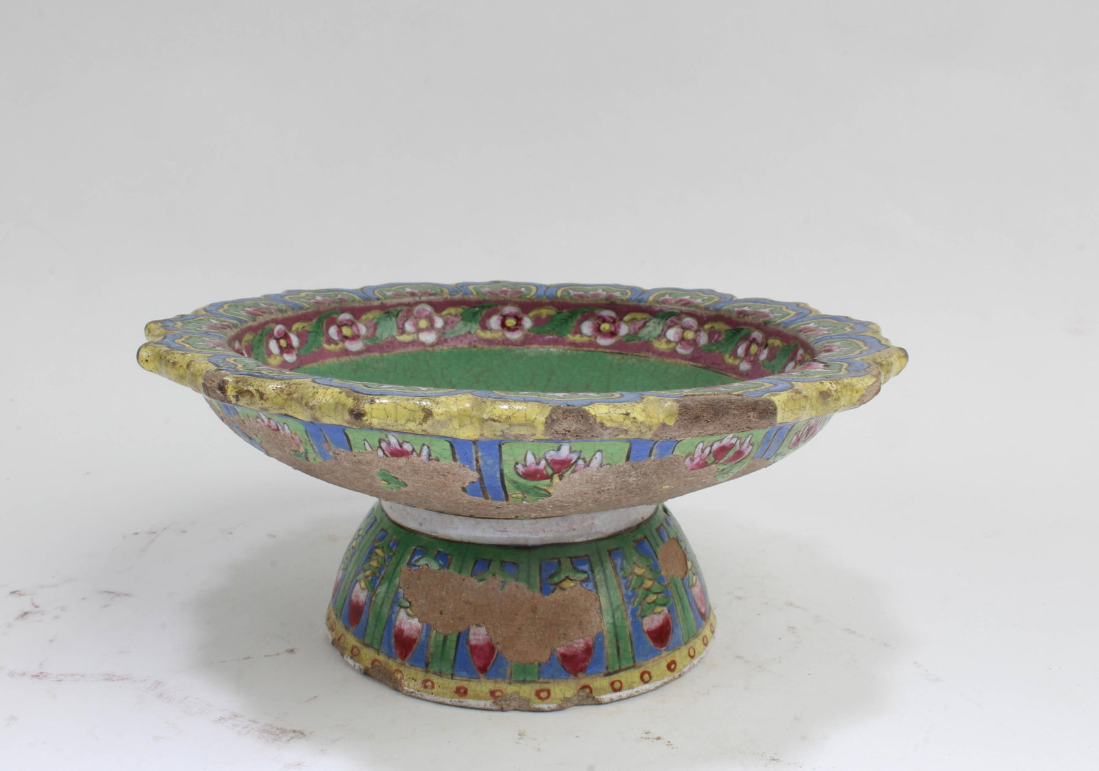 Antique Porcelain Ritual Buddhist Plate (1 of 4)