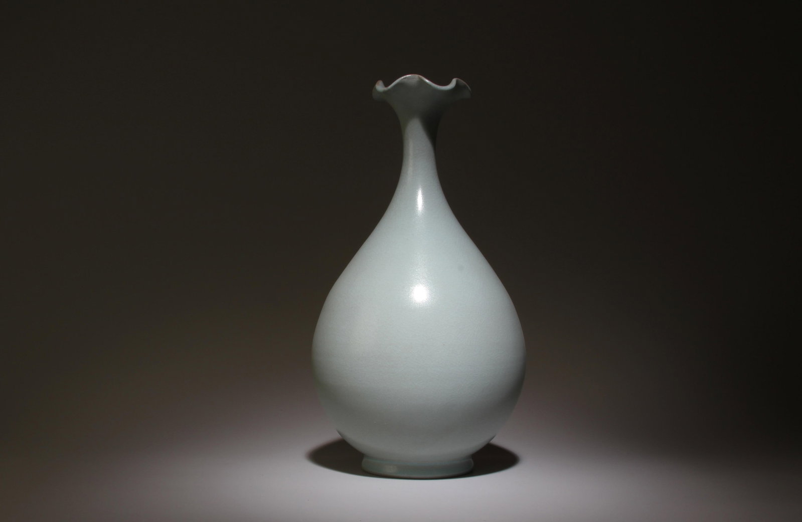 A Chinese Ruyao Vase: A Chinese Ruyao Vase. Dimensions: 11" x 5.7"