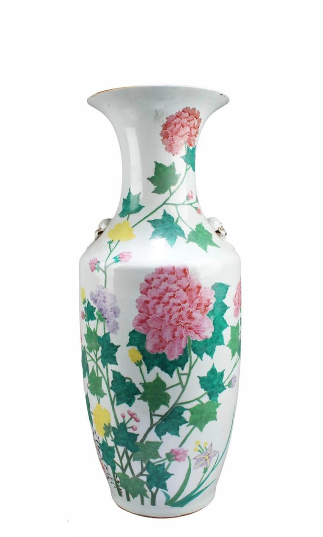 Chinese Famille Verte Porcelain Vase (1 of 6)