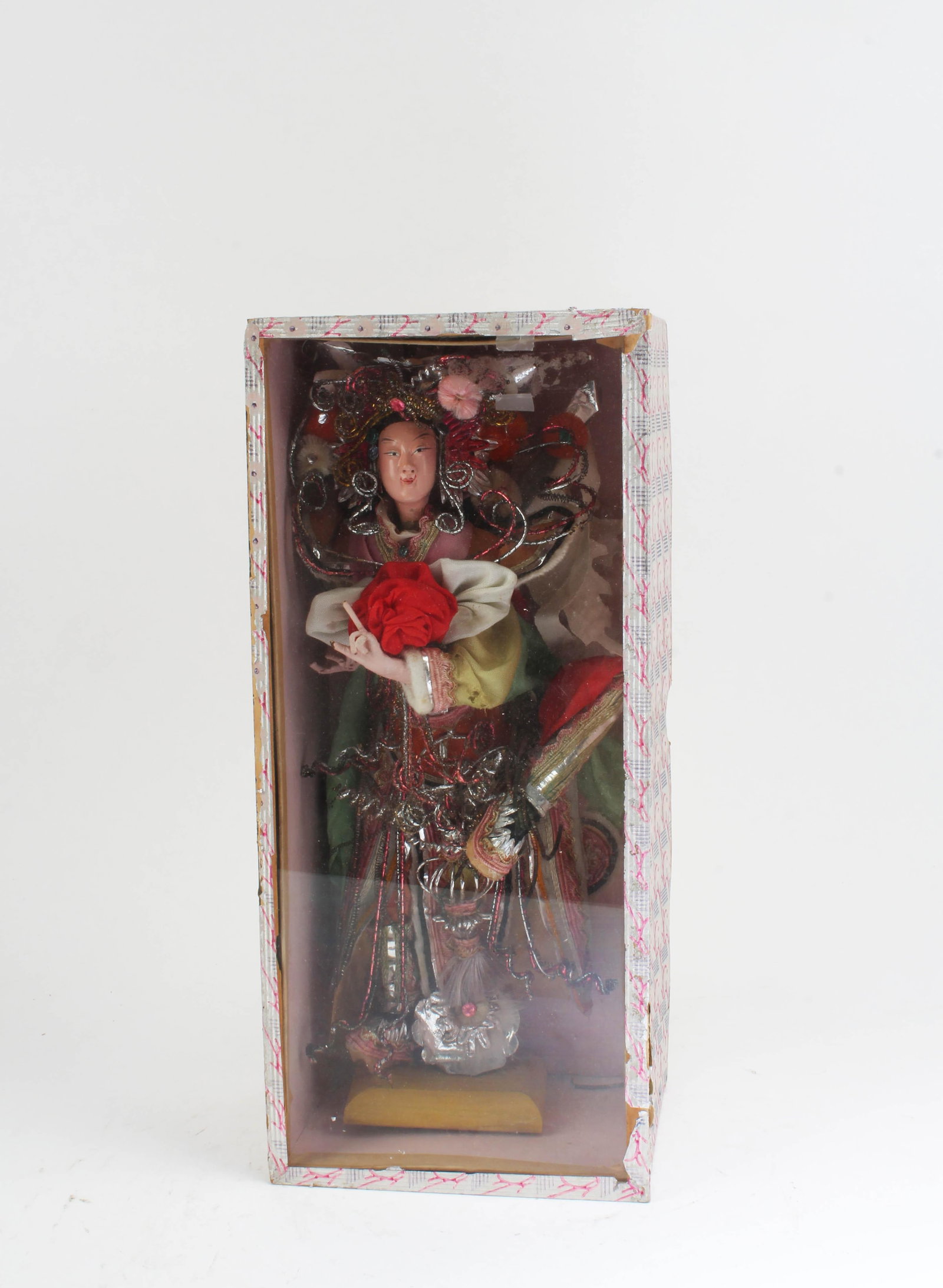 A Chinese Doll in Box: A Chinese Doll in Box. Height: 10.5"