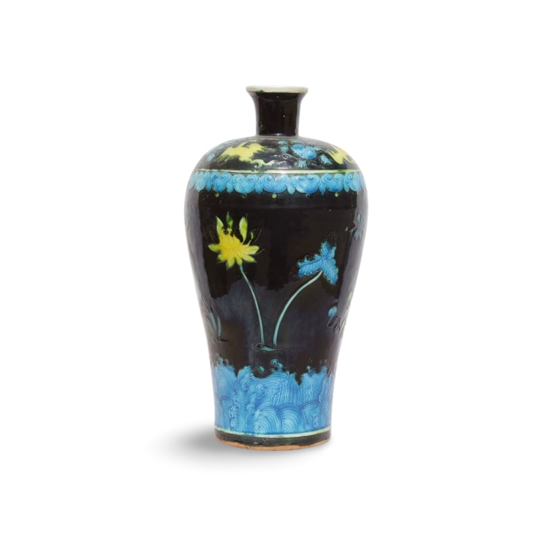 A Fahuacai Vase: A Fahuacai Vase. Dimension: 6.5" x 12.5".