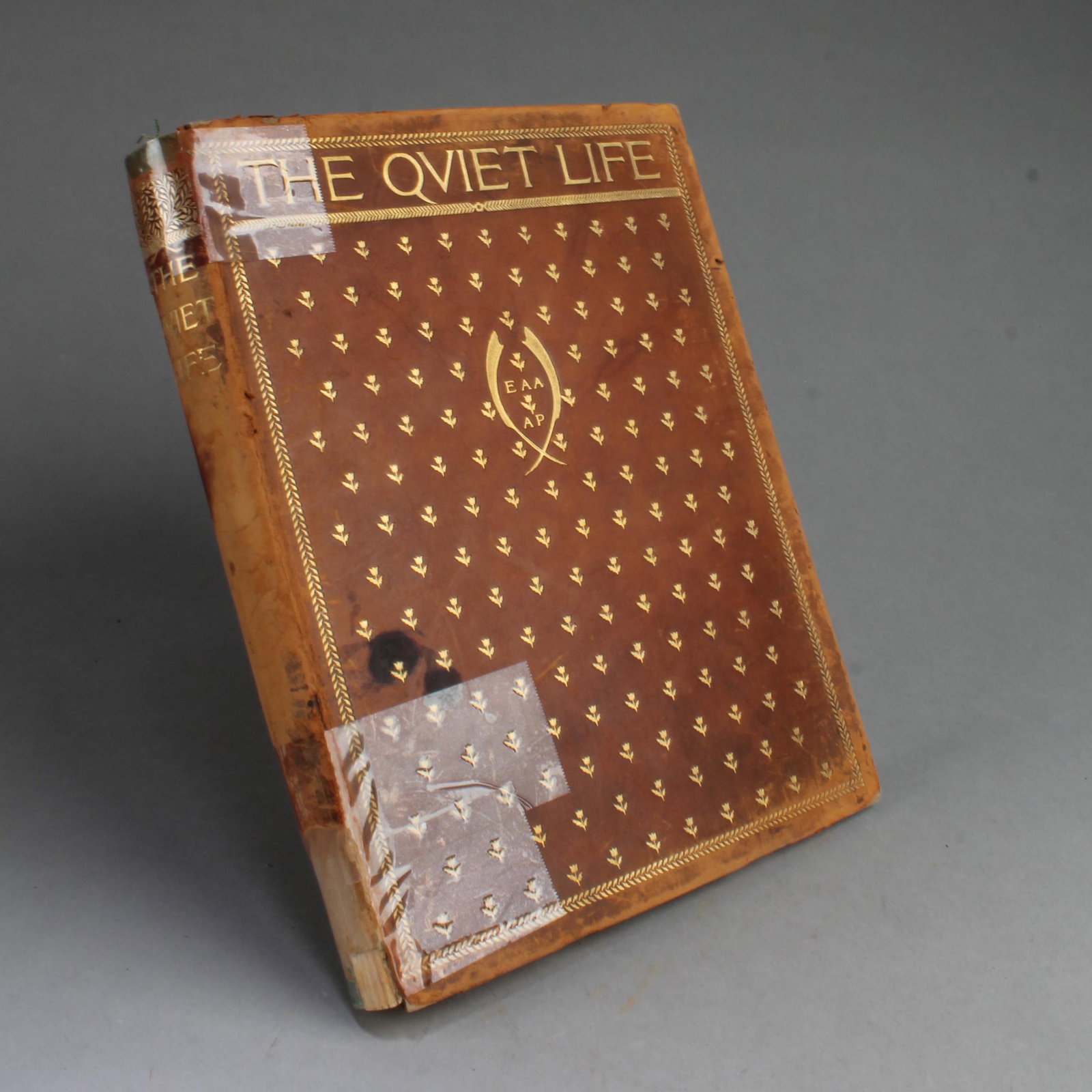 A Book Titled 'The Qviet Life': A Book Titled 'Treasury of American Design'. Height: 12"
