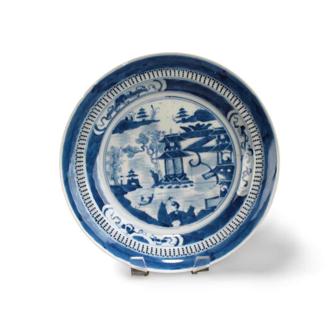 Chinese Blue & White Porcelain Plate (1 of 4)