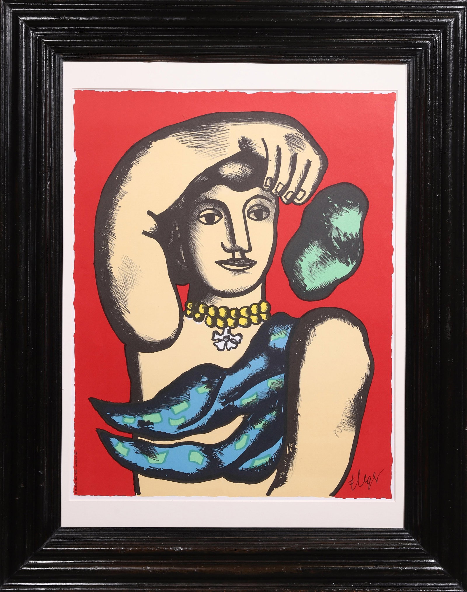 THE CIRCUS, 1984 FERNAND LEGER LITHOGRAPH WITH A 19TH CENTURY ANTIQUE FRAME (1 of 7)