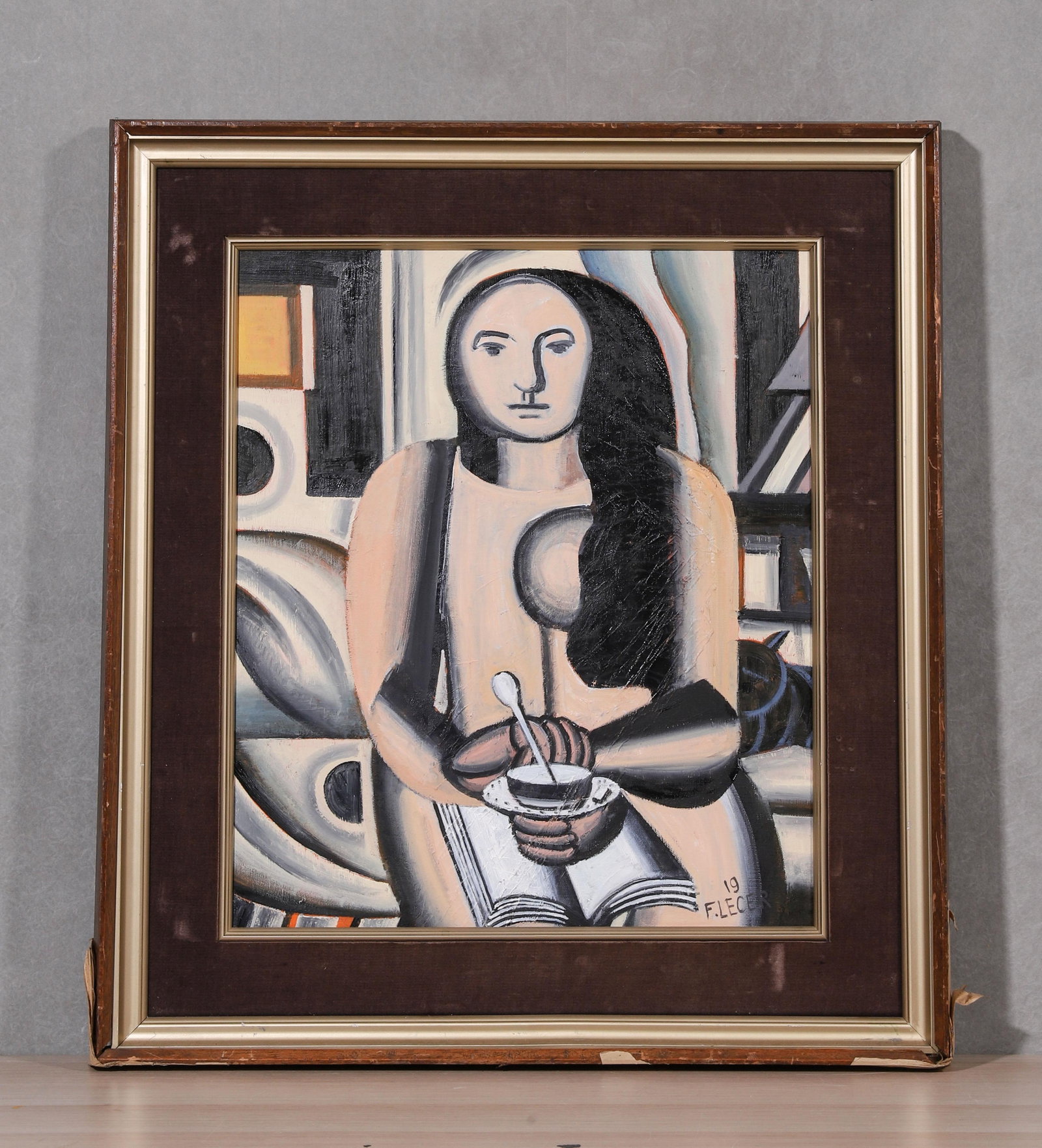 FERNAND LEGER (1881-1955), FRENCH, OIL ON CANVAS, ORIGINAL PERIOD FRAME, ATTRIBUTED TO (1 of 7)